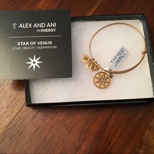 Alex & Ani Star of Venus Charm Bangle